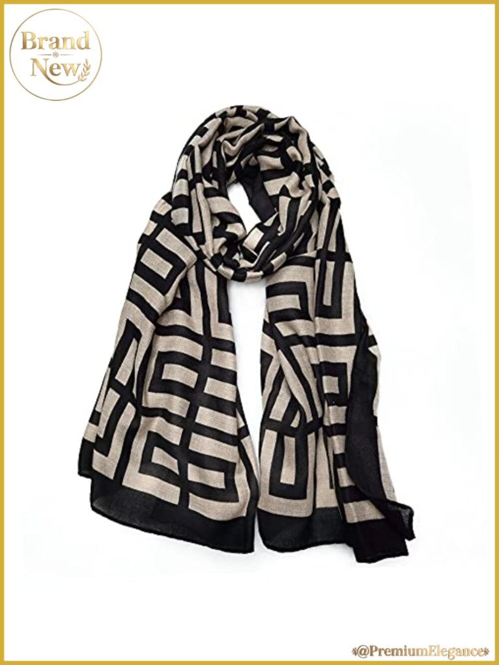 Lightweight Cotton Blend Fashion Scarf Shawl Wrap One Size